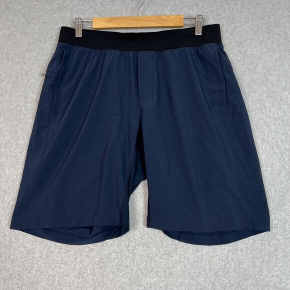 Lululemon Shorts Mens L Blue Running Short - Picture 1 of 11